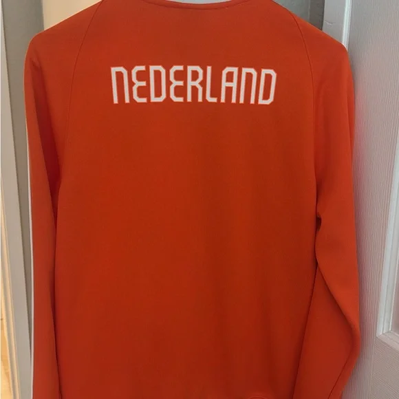 NIKE Bright Orange Jacket with White Trim - Picture 5 of 5